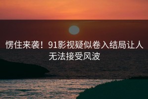 愣住来袭！91影视疑似卷入结局让人无法接受风波