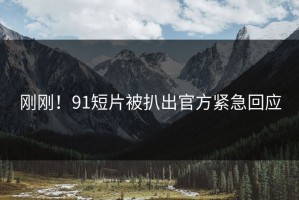 刚刚！91短片被扒出官方紧急回应