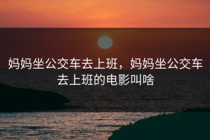 妈妈坐公交车去上班，妈妈坐公交车去上班的电影叫啥