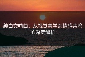 纯白交响曲：从视觉美学到情感共鸣的深度解析