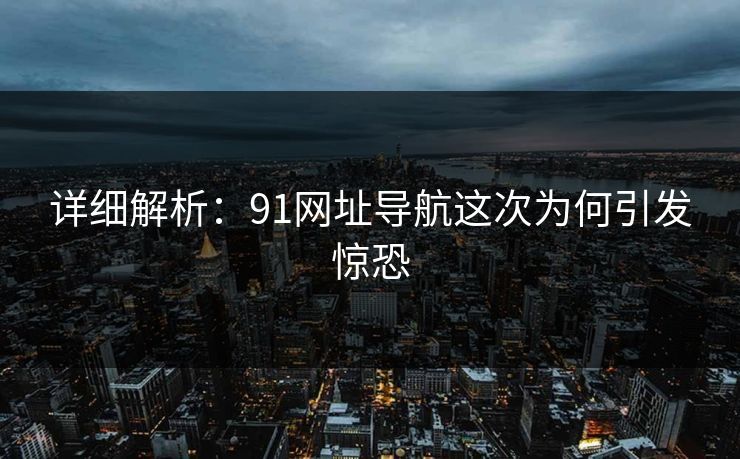 详细解析：91网址导航这次为何引发惊恐