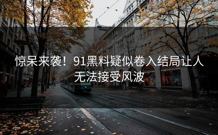 惊呆来袭！91黑料疑似卷入结局让人无法接受风波